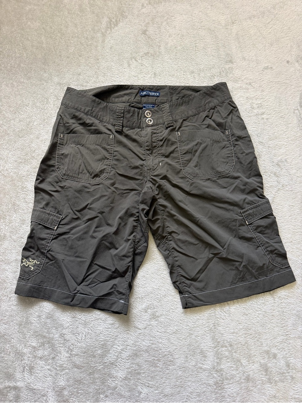 Arc'teryx Women's Charcoal Gray Cargo Shorts